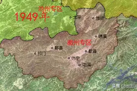 黄山行政区划当代史，黄山原为太平县，绩溪县遗憾分离图片