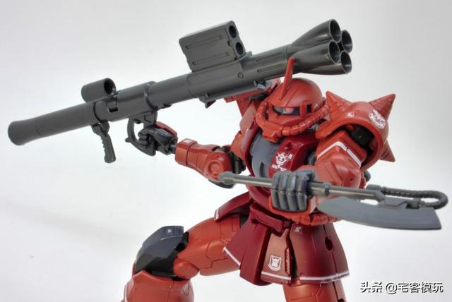 模玩测评：转11区测评系列 HG GTO 夏亚专用扎古II 红色彗星Ver.