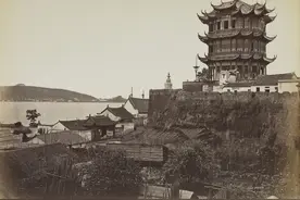 真正的黄鹤楼，只在老照片中，永远不复返图片