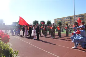 内蒙古五原县少年军校组织开展行为习惯养成教育训练图片