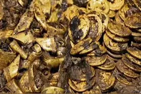 老农砍柴发现藏金洞，从中拉出一车黄金，去银行兑换却当场被抓图片