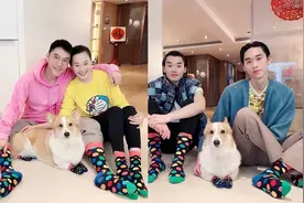 50岁林依轮晒全家福，2双袜子4人轮穿，俩儿子长相被指不如爹图片