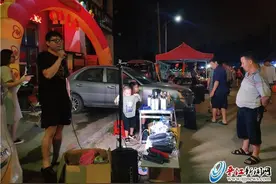 晋江：东石金瓯村每周日有个夜市百余摊位绵延千余米图片