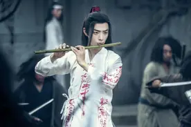 可怜肖战！不夜天场景真实再现，世上无蓝湛尽是雪花片片图片