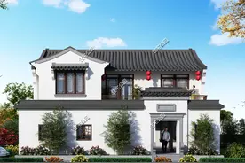 农村建房子，还是这带有小院的中式设计受欢迎，谁看了不心动？图片