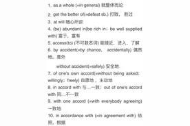 英语翻译中常见的90个词组图片