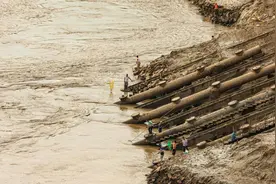 山西黄河流鱼，黄河鲤一斤卖几十元，有人一夜暴富，却要赌上性命图片