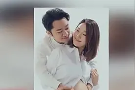 李亚男王祖蓝孕肚写真甜蜜幸福穿情侣装出镜画面温馨视频封面
