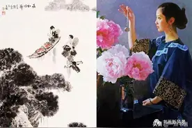 这位画家中西兼修，国画油画都不在话下图片