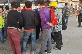 10月2日的中韩劳务市场，小工240一天起步图片