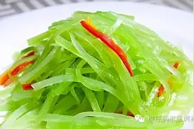 糖尿病食谱-凉拌莴笋丝—世一堂糖肽图片
