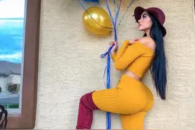 22岁美国健身学妹，臀围远超卡戴珊，再把一组臀部训练给到你图片