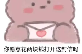 表情包：你愿意花两块钱打开这封信吗？图片