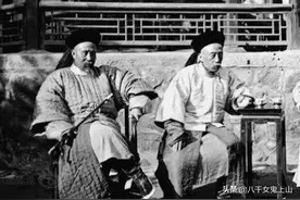 镜头下晚清的官员老照片，官员膀大腰圆，有些官员还有多个妻子图片