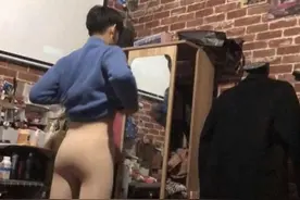 冬天当男生换上打底裤，那画风太美我很想看，哈哈哈图片