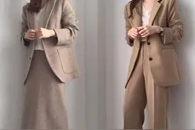 30+女人秋季驼色系穿搭示范，优雅有女人味，秒变温柔小姐姐图片