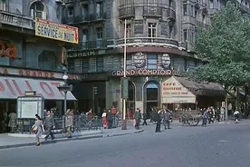 老照片：德军拍摄的彩色胶片，1941年的巴黎图片