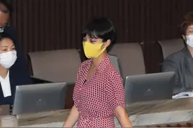 韩国正义党女议员穿粉红色连衣裙参加国会会议引争议图片