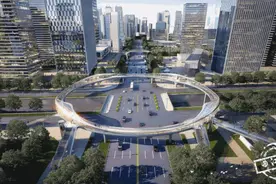 西安曲江新建人行天桥，颜值颇高图片