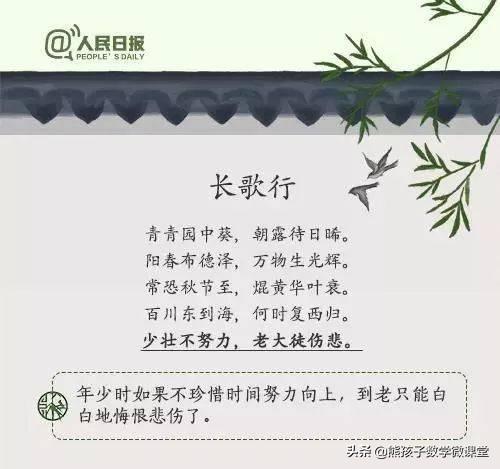 人民日报推荐:九首励志诗，读给孩子，莫负大好时光，虚度少年时