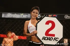 拳击场上的精灵，举牌女郎（看图说话）图片