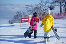 国内热门高颜值滑雪场，高级道落差605米，群山雾凇尽收眼底图片