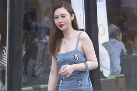 把老公牛仔裤改成裙子, 咋穿进去的?图片