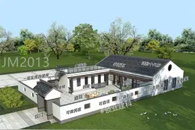 河北小伙自建一层别墅，5套房设计，闲置平房变“网红”民宿图片