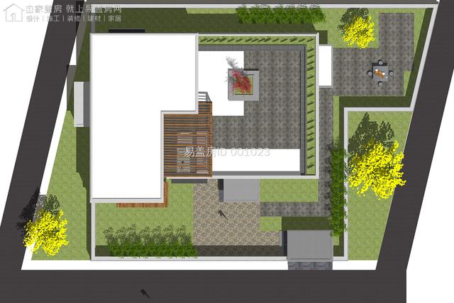 每日农村建房图集——甘肃15m×9.5m现代别墅