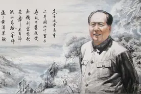 《水调歌头·重上井冈山》：世上无难事，只要肯登攀图片