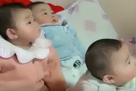 “冻龄爷爷”把爸爸熬成兄弟，宝宝懵圈分不清，网友：我也分不清图片