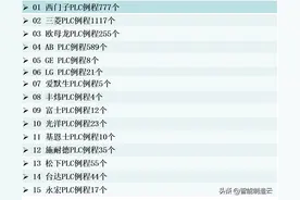 3000多套PLC实例程序大合集自动控制系统程序电气系统程序图片