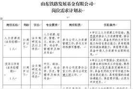 山东铁投集团公开招聘！图片