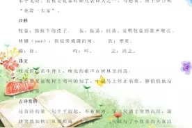 三年级上册，语文古诗词注释、译文、赏析集锦，附55首必背古诗图片