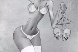 暗黑系列的成人插画，每一幅都感觉是画我在社会挣扎活着的样子图片