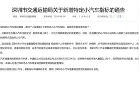 深圳新增1万个混合动力小汽车指标，只用于新购车上牌图片