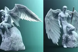 「绘画参考」 ​​​​超给力的翅膀模型动态造型（干货）图片