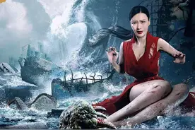 《狂鳄海啸》上映，王李丹妮主演，又是海报露大腿，故事很一般图片