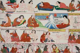 藏文科普 | 古老医学彩色挂图——藏医曼唐图片