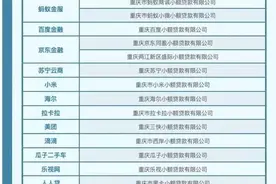 涨知识！众多名企，注册在某直辖市的互联网小贷公司，名单目录！图片