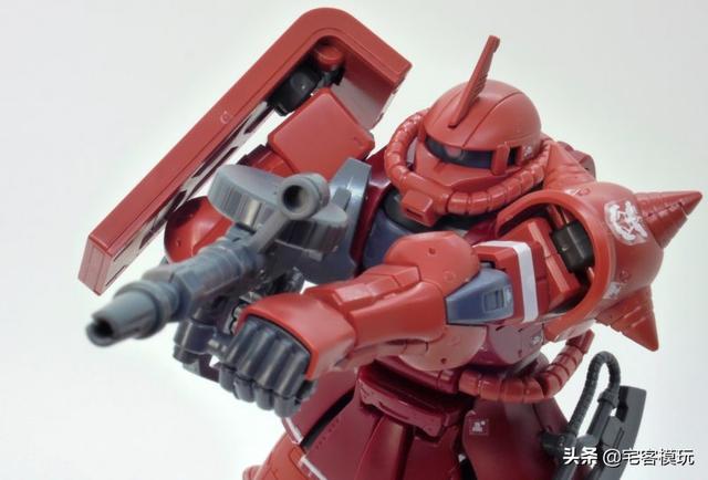 模玩测评：转11区测评系列 HG GTO 夏亚专用扎古II 红色彗星Ver.