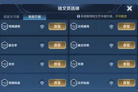 王者荣耀：系统方案的8套铭文，有几套是你常用的？我只用两套图片