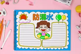 美术老师手抄报教程：2020年中小学生防溺水手抄报图片