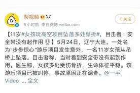 11岁女孩玩游乐设施高空坠落，身上安全带竟没起作用？图片