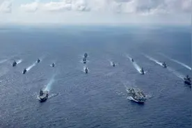 美国携五国又跑南海折腾，东南亚国家态度冷漠，围堵中国不得人心图片