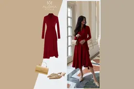 女性参加婚礼穿什么，6组“优雅穿搭”，时髦又甜美图片