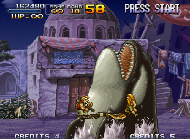 《合金弹头》1代居然还有789关，而大象和骆驼最早在2代已经出现