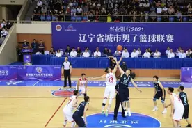 2021辽宁省城市男子篮球联赛在盘锦开幕图片