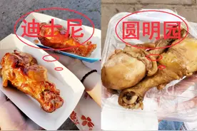 对比一下圆明园和迪士尼的食物，不去圆明园都觉得“对不起自己”图片