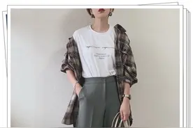 每年秋冬都少不了格纹的衣服！15种格子图案的单品搭配图片